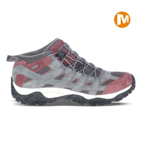 Merrell A.Four Moab GORE-TEX Winterstiefel Damen Grau/Koralle [DE-XGHJB]